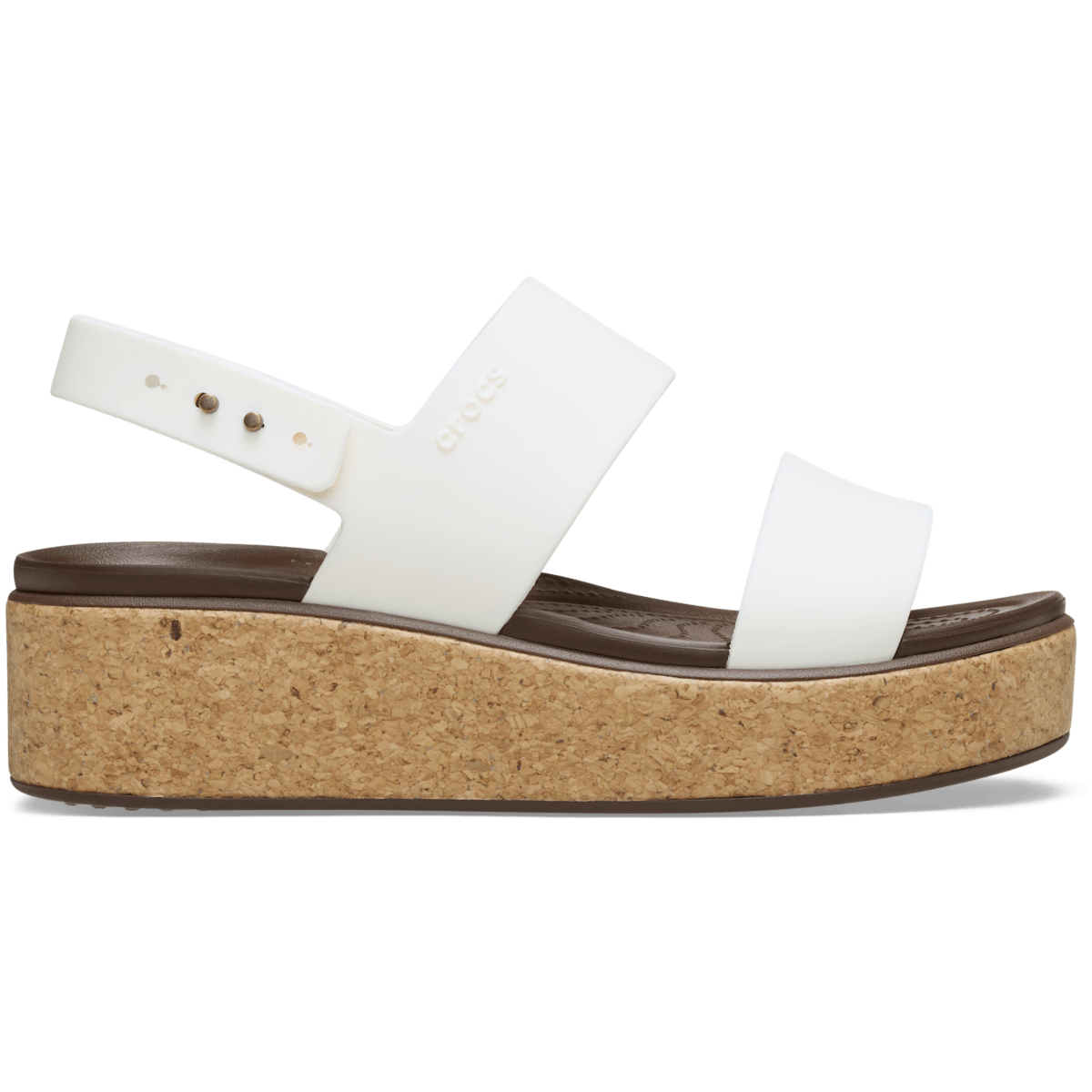 Brooklyn Cork Low Wedge - Chalk