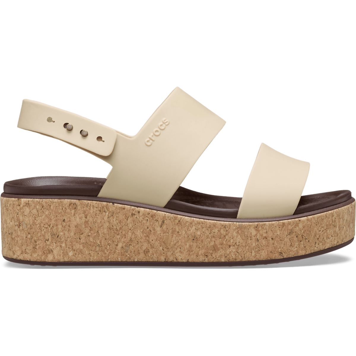 Brooklyn Cork Low Wedge - Chai