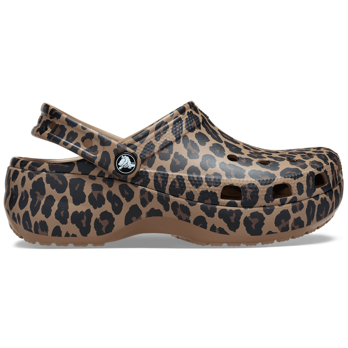 Classic Platform Animal Clog - Sepia / Leopard