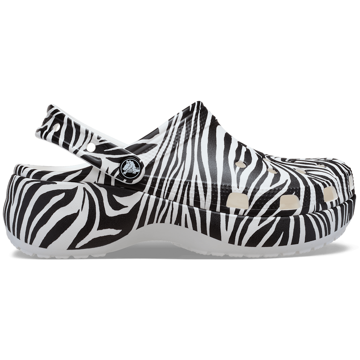 Classic Platform Animal Clog - Zebra