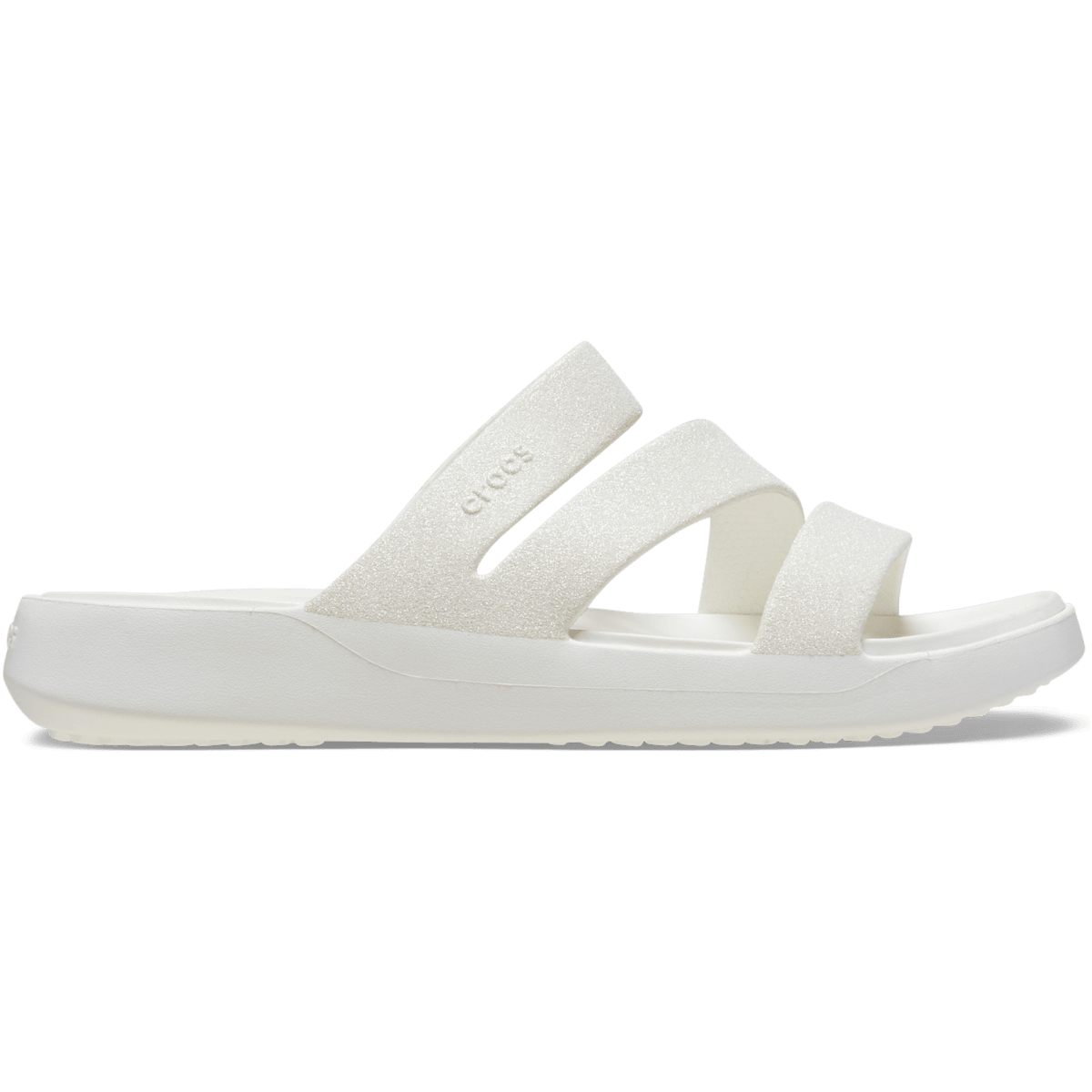 Getaway Glitter Strappy - White