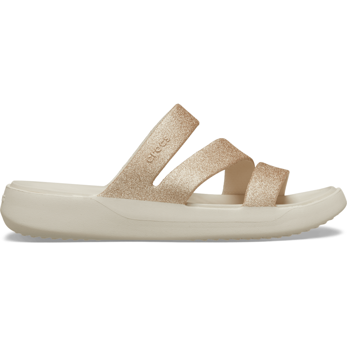 Getaway Glitter Strappy - Stucco