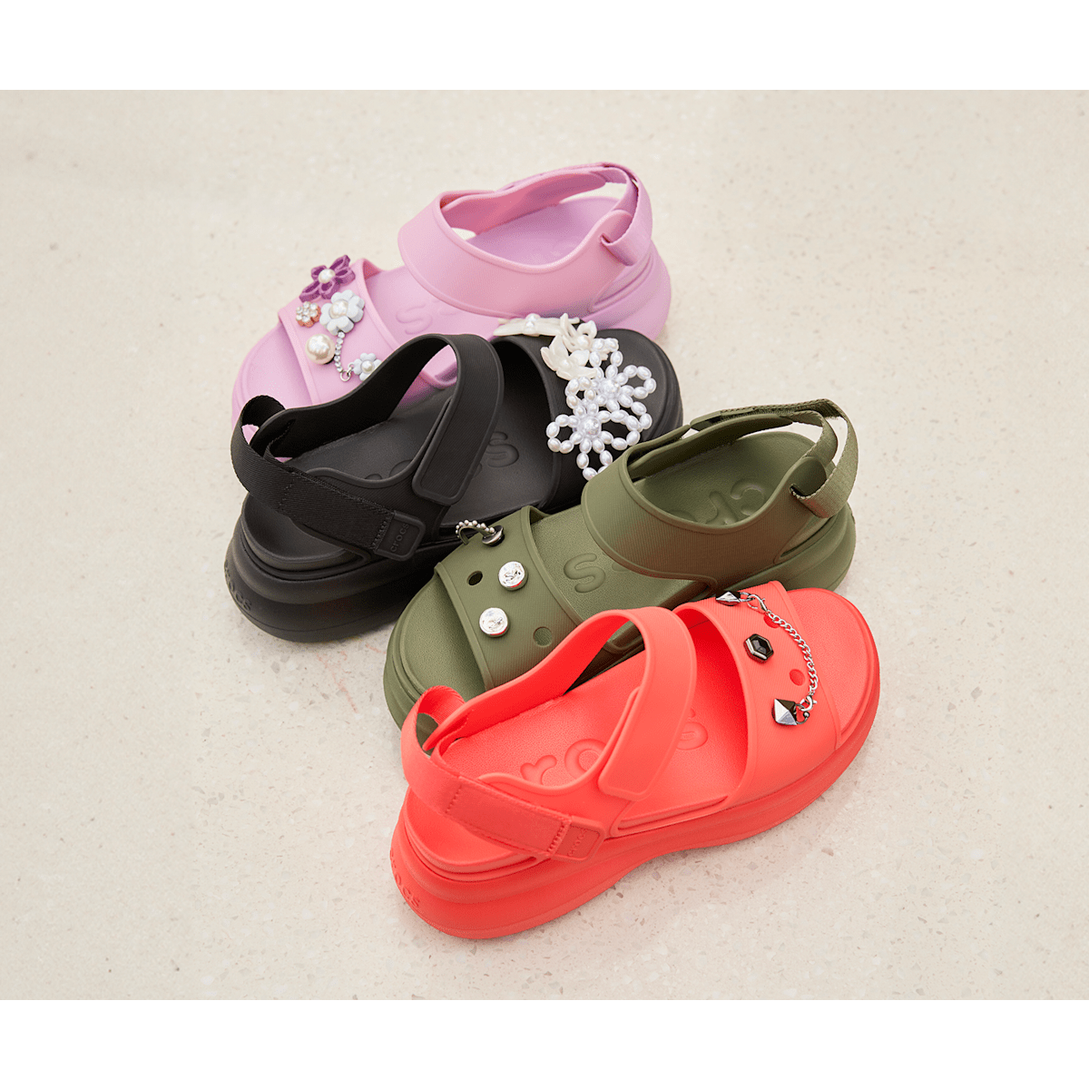 Soho Y-Strap Sandal - Army Green - Image 7