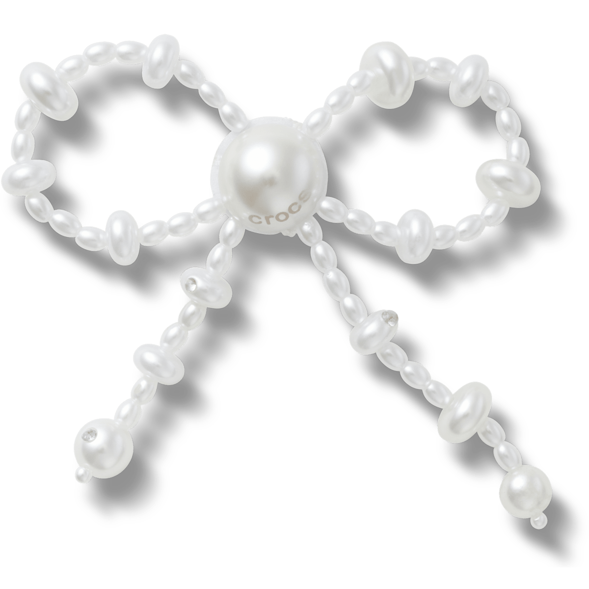 White Large Pearl Beaded Bow