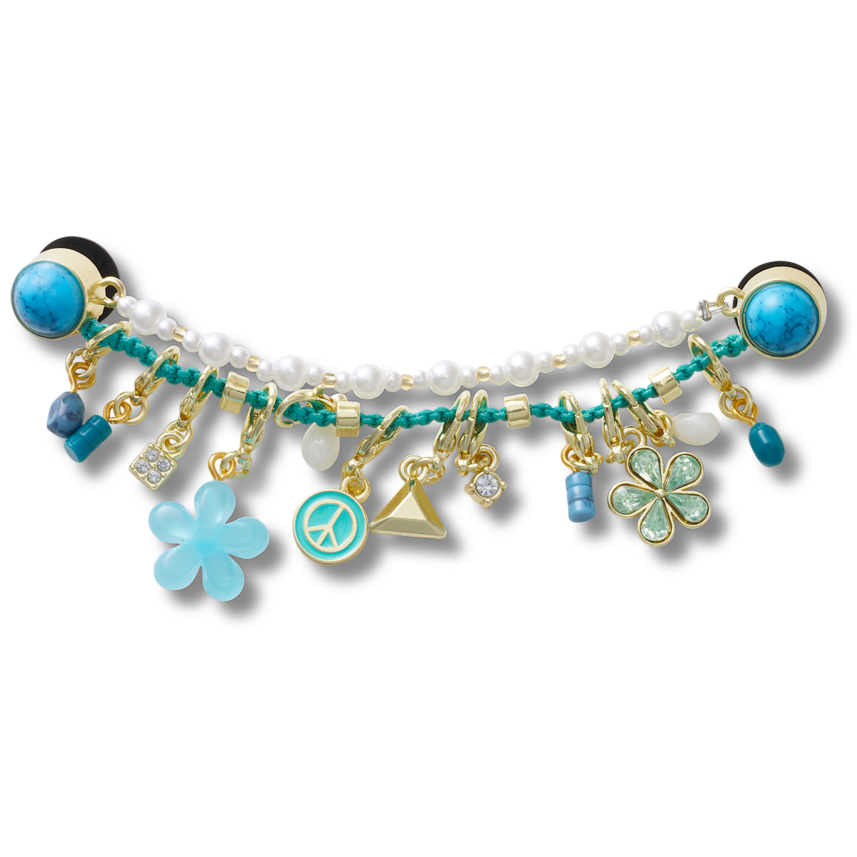 Blue Adjustable Charm Chain