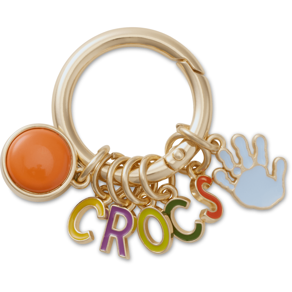 Crafted Crocs Ring Keychain