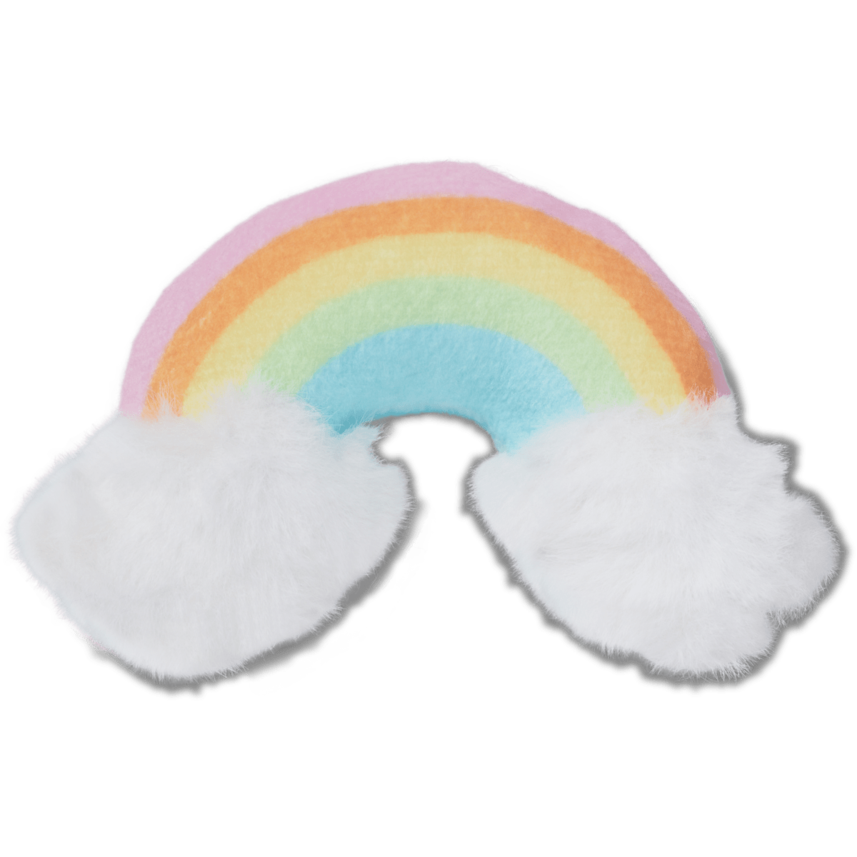 Rainbow with Puffy Clouds