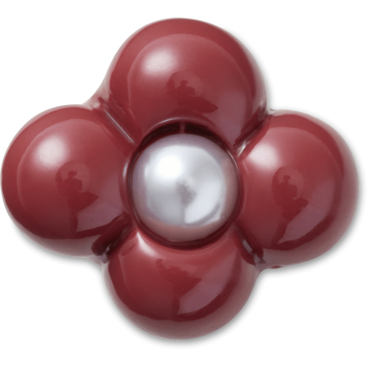 Expressive Floral Maroon